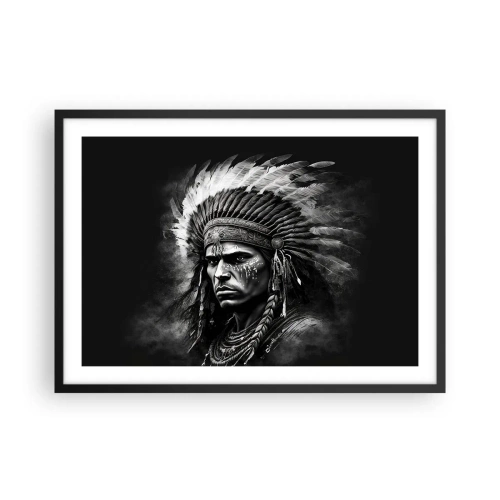 Poster in black frame - Chief and Warrior - 70x50 cm
