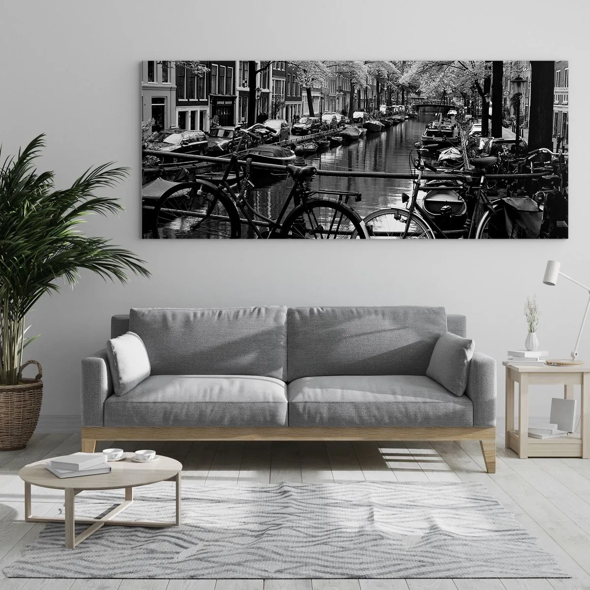 Glass picture - A Very Dutch View - 90x30 cm