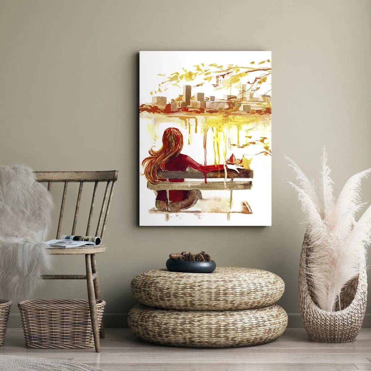 Canvas picture - Moment of Reflection - 55x100 cm