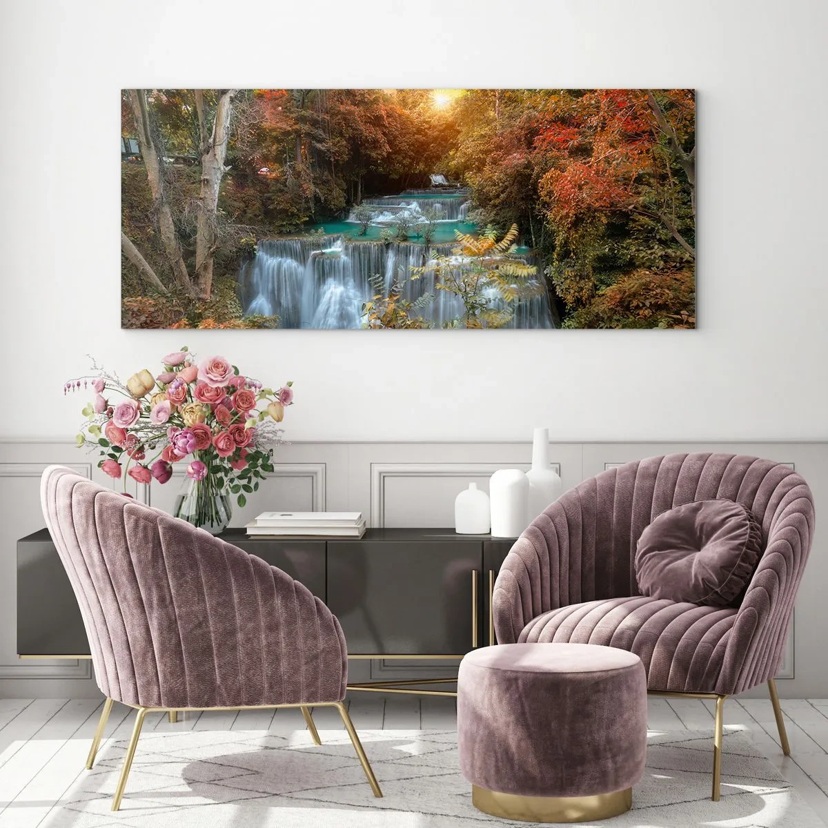 Glass picture - Hidden Forest Treasure - 140x50 cm