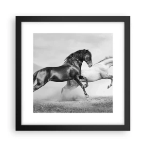 Poster in black frame - Angels and Demons - 30x30 cm