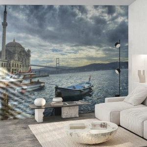Photo Wallpaper Premium Canvas - Between Worlds - City, Istanbul, Türkiye - 250x175 cm