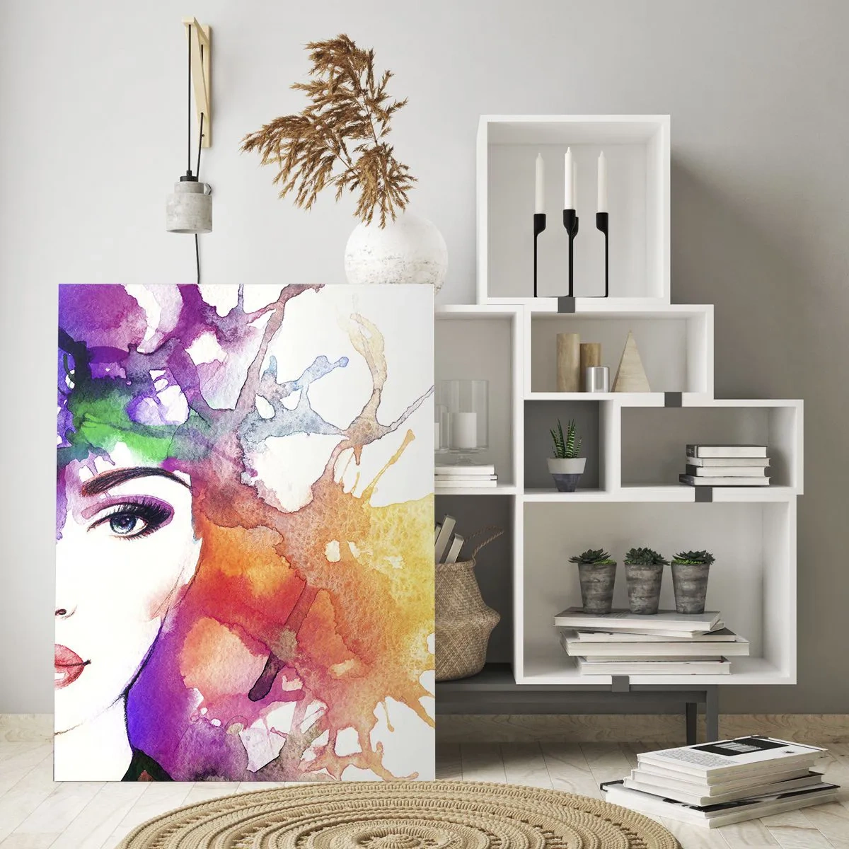 Glass picture - With Head in the Clouds - 80x120 cm