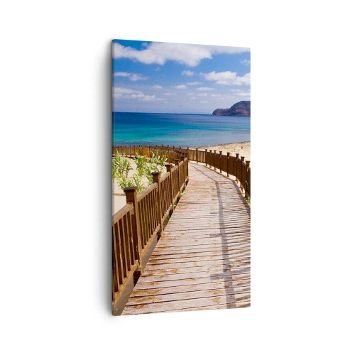 Canvas picture - Take Me to Happy Islands - 45x80 cm