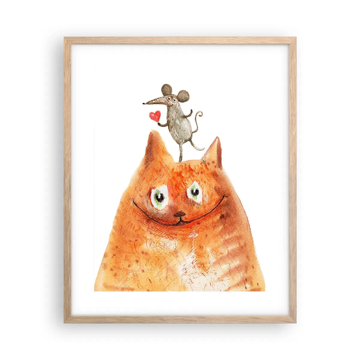 Poster in light oak frame - Love Paradoxes - 40x50 cm