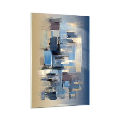 Glass picture - Blue Construction - 70x100 cm