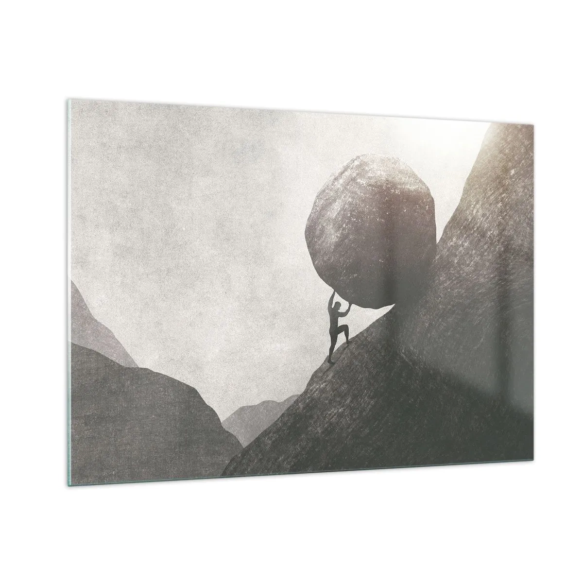 Glass picture - I Believe against Hope - 100x70 cm