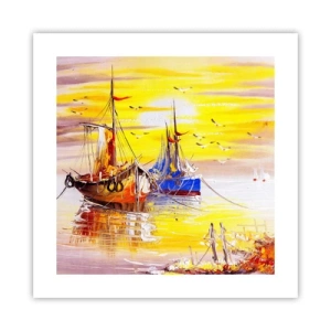 Poster - Deserved Rest in Port - 40x40 cm