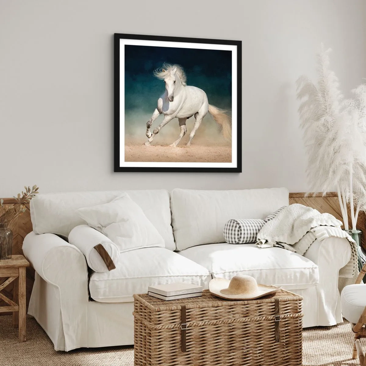 Poster in black frame - Freedom in a Pure State - 40x40 cm