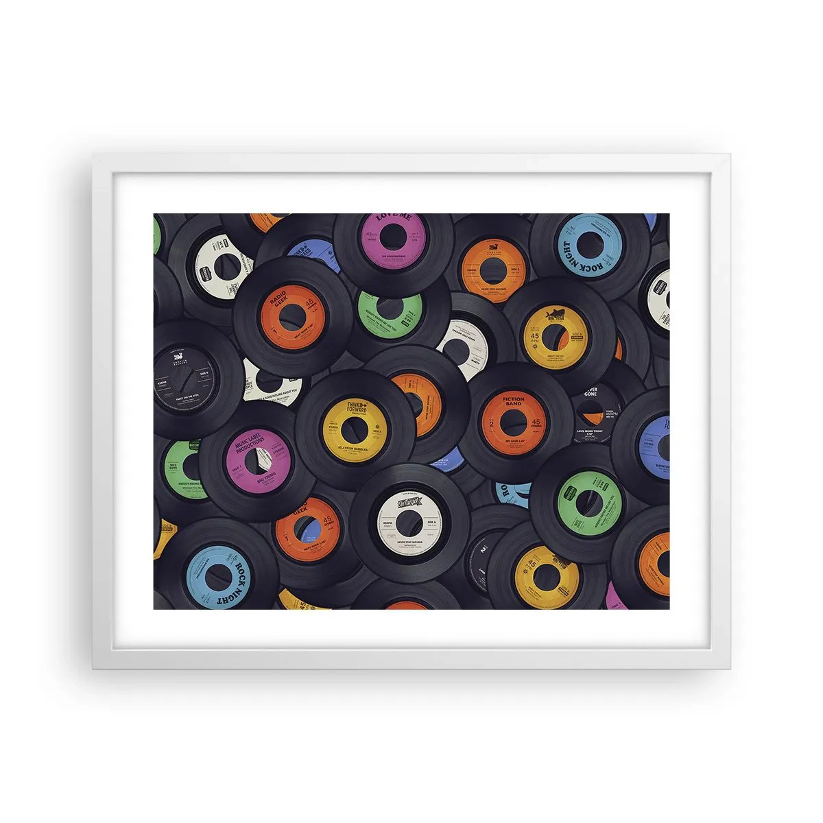 Poster in white frmae - Colours of Classics - 50x40 cm