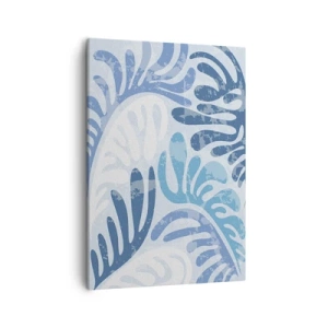 Canvas picture - Blue Ferns - 50x70 cm
