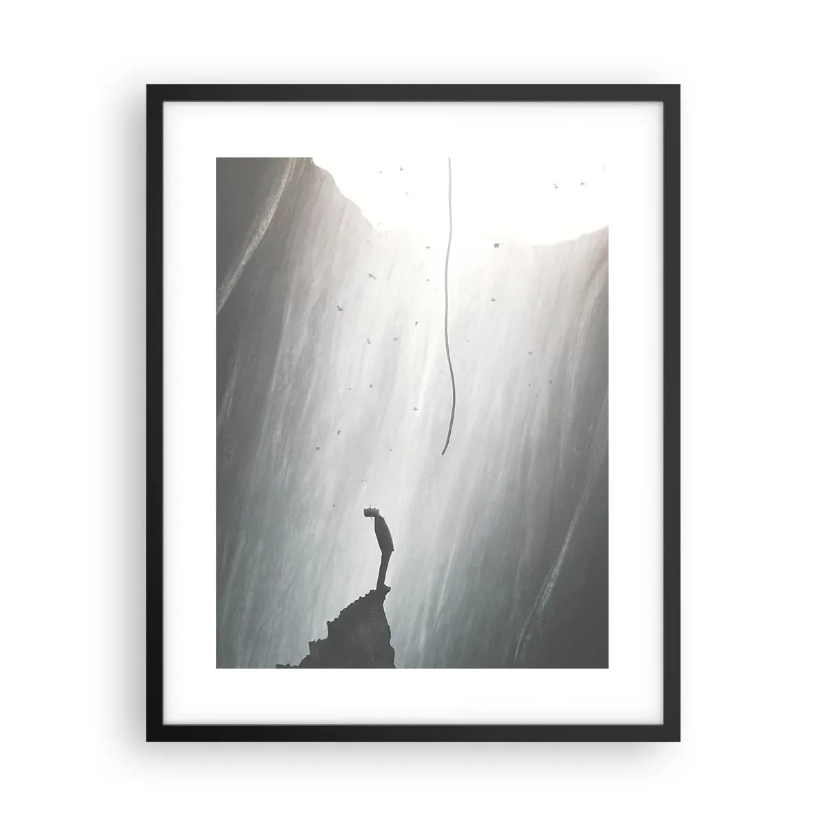 Poster in black frame - There Is Always Some Way Out - 40x50 cm