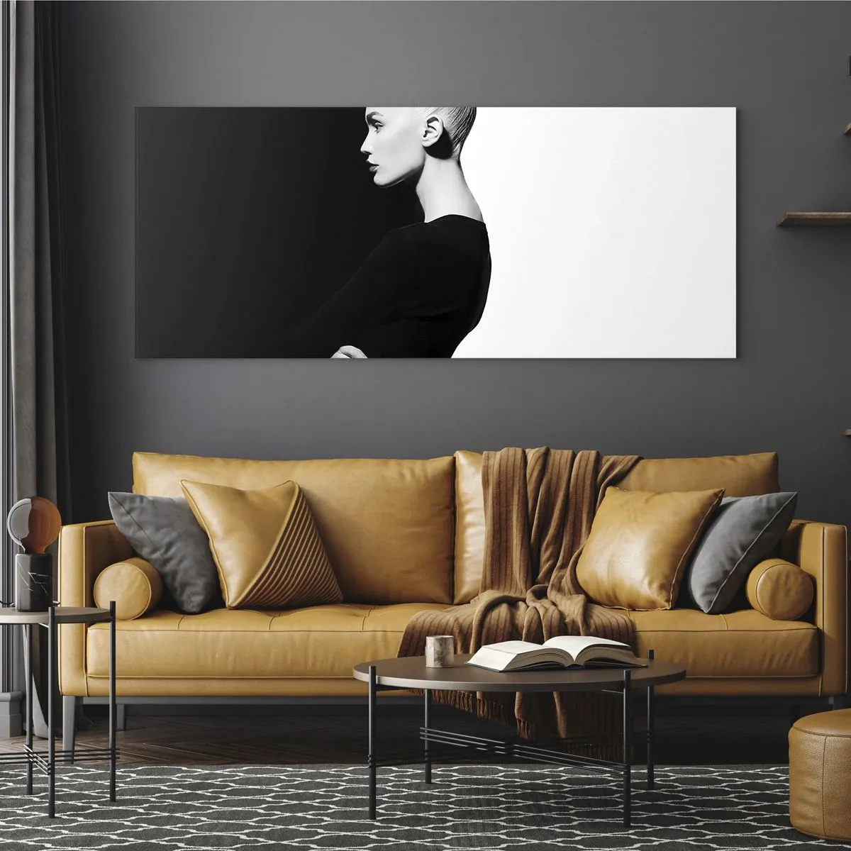 Glass picture - Simply a Woman - 100x40 cm