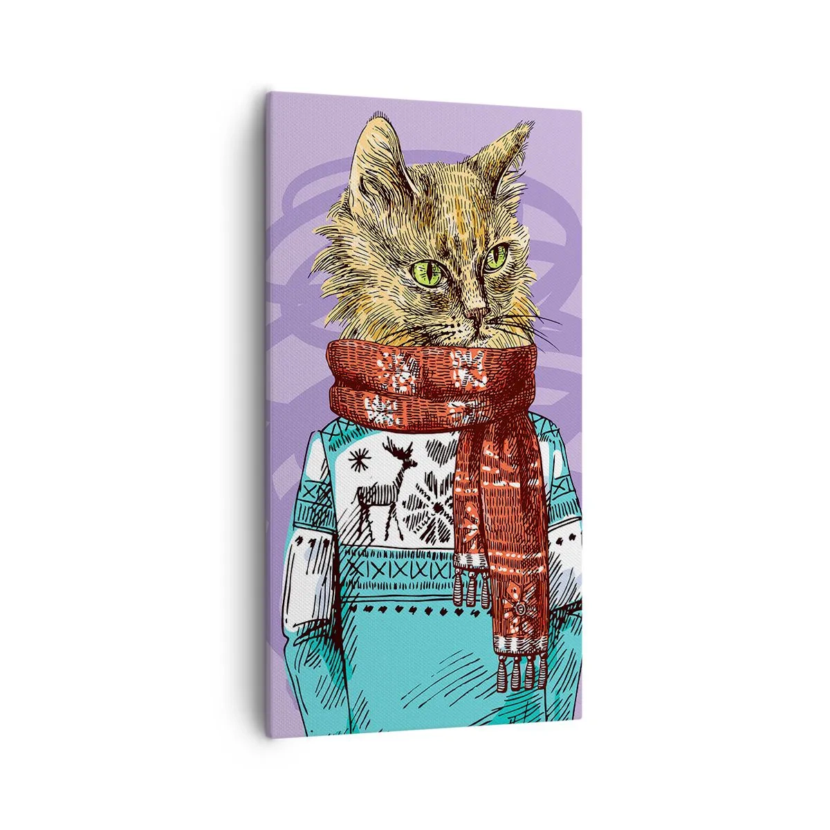 Canvas picture - Cat Not Only in Boots - 55x100 cm