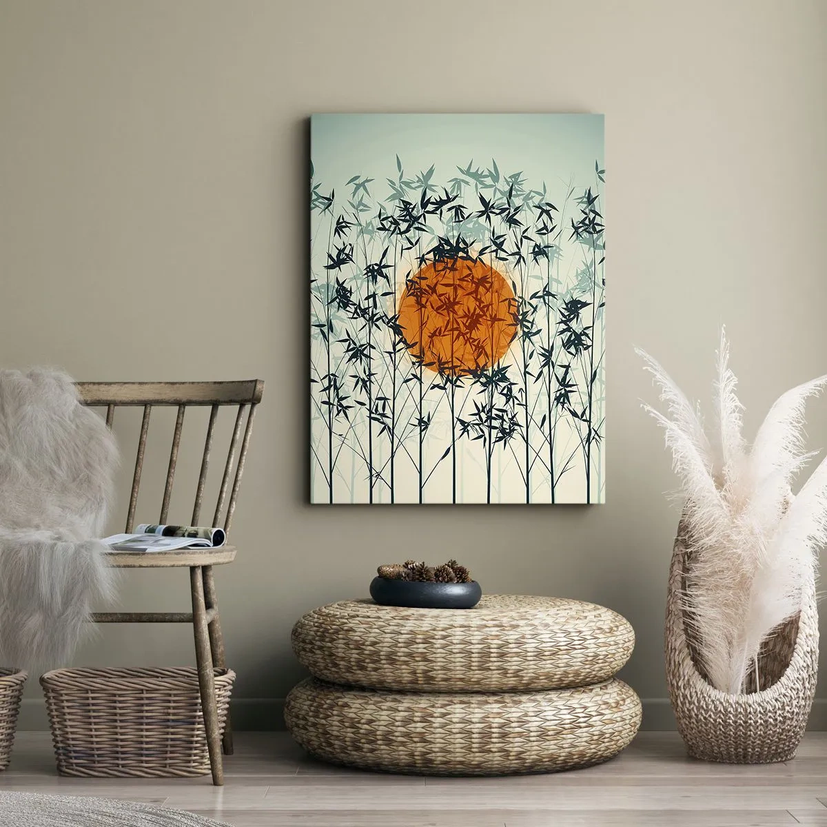 Canvas picture - Japanese Sun - 50x70 cm