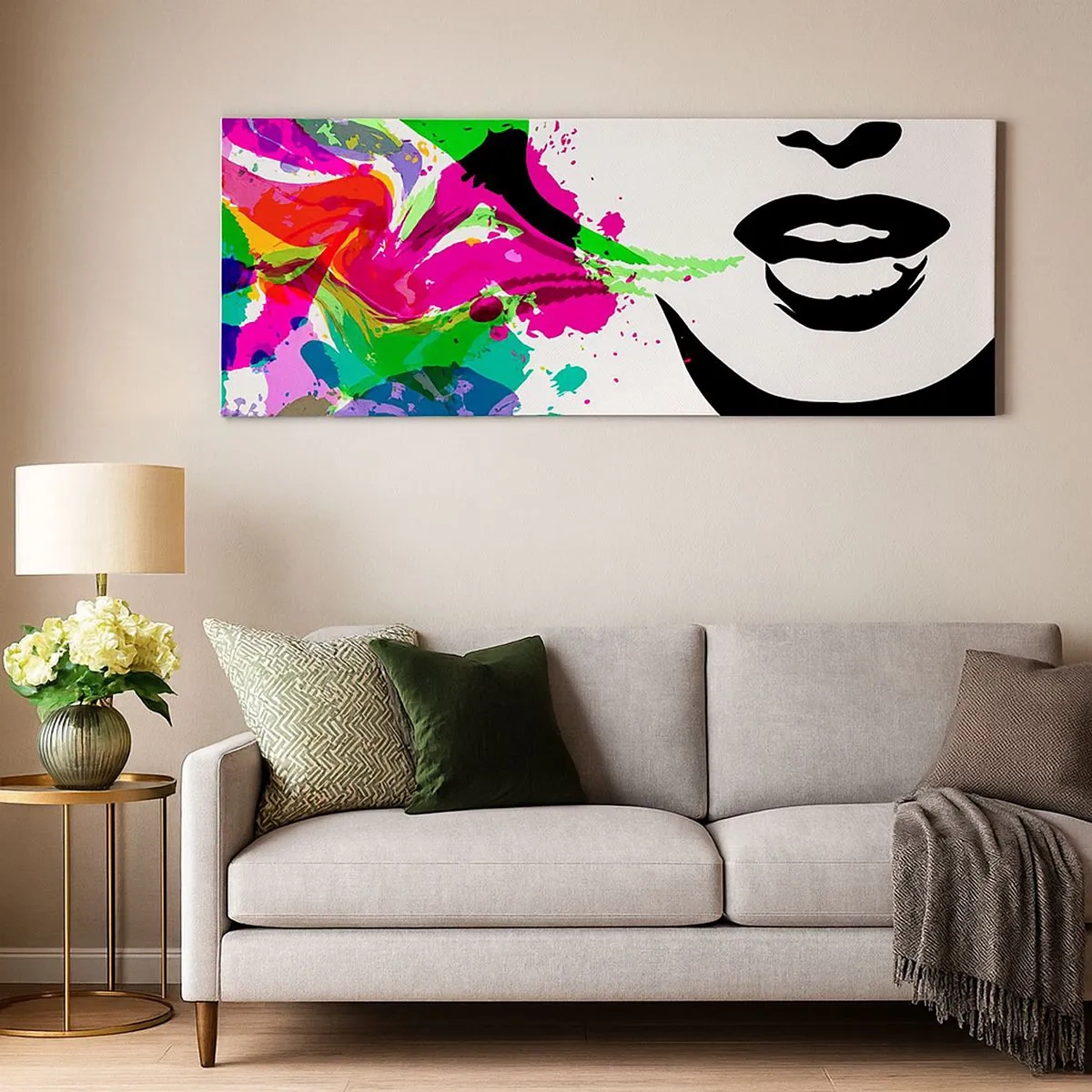Canvas picture - Tale in Colours of a Rainbow - 100x40 cm