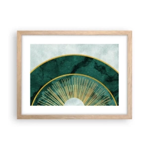 Poster in light oak frame - Another Solar System - 40x30 cm