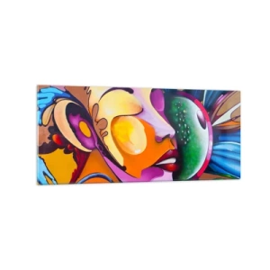 Glass picture - Touching with a Colour - 120x50 cm