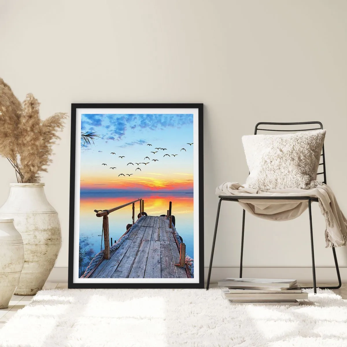 Poster in black frame - Time to Come Back… - 30x40 cm