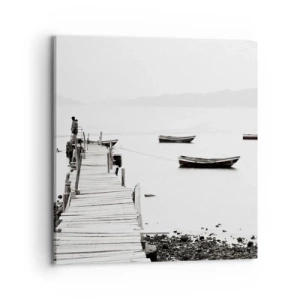 Canvas picture - By Waters Still and Clear - 70x70 cm