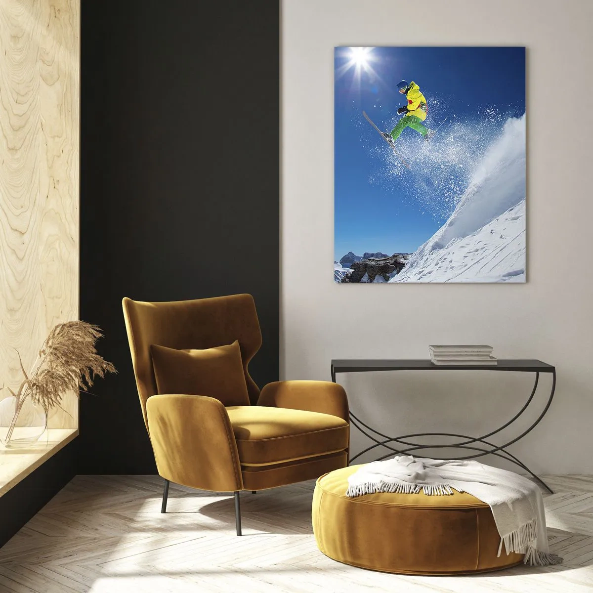 Glass picture - Dancing with the Mountains - 70x100 cm