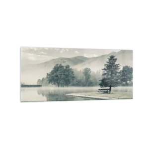 Glass picture - Lake Is Still Asleep - 120x50 cm