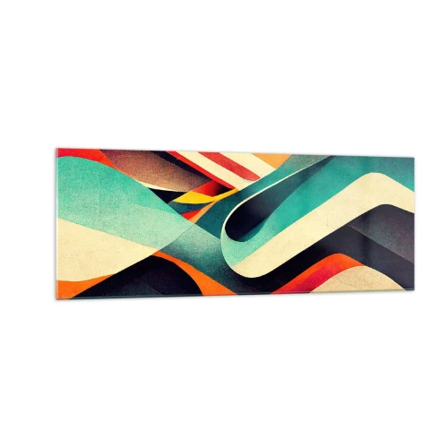 Glass picture - Intense Composition - 140x50 cm