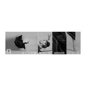 Photo Wallpaper Sample Premium Sand - On the Wings of Music - Dance, Woman, Dancer - 100x30 cm