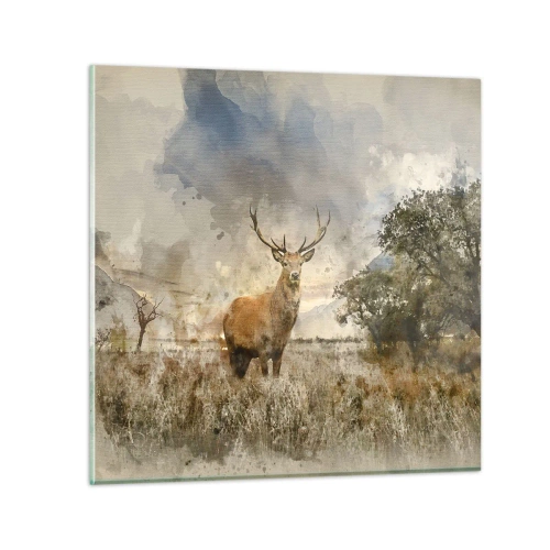 Glass picture - Dignity - Strength - Majesty - 30x30 cm