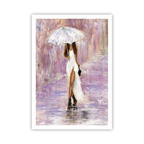 Poster - In Liliac Rain - 70x100 cm