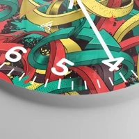 Clock face with numbers