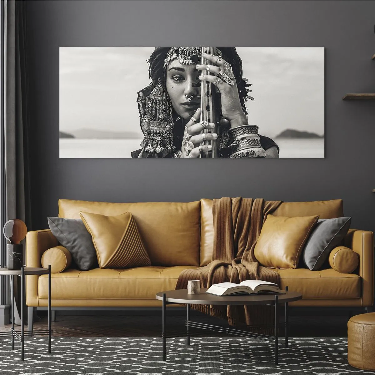 Glass picture - Only Music of the Orient - 120x50 cm
