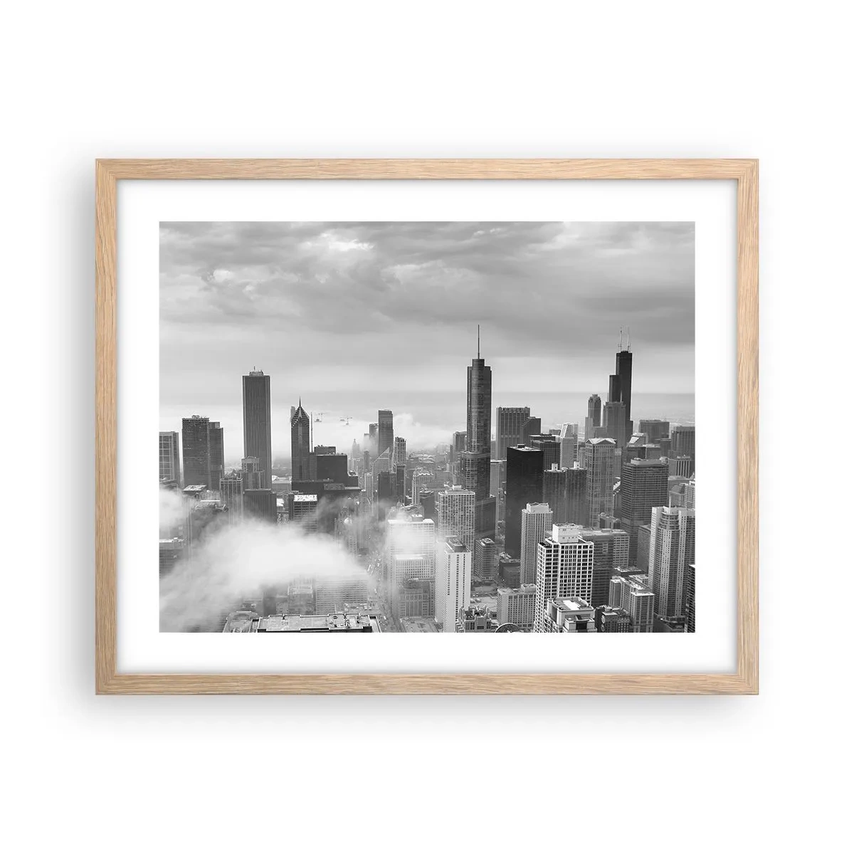 Poster in light oak frame - American Landscape - 50x40 cm