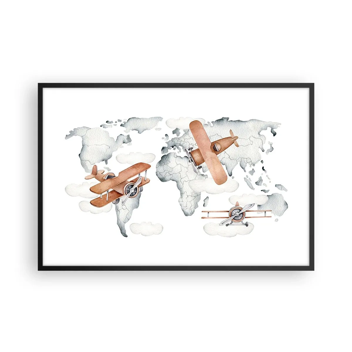 Poster in black frame - In a Pioneering Spirit - 91x61 cm