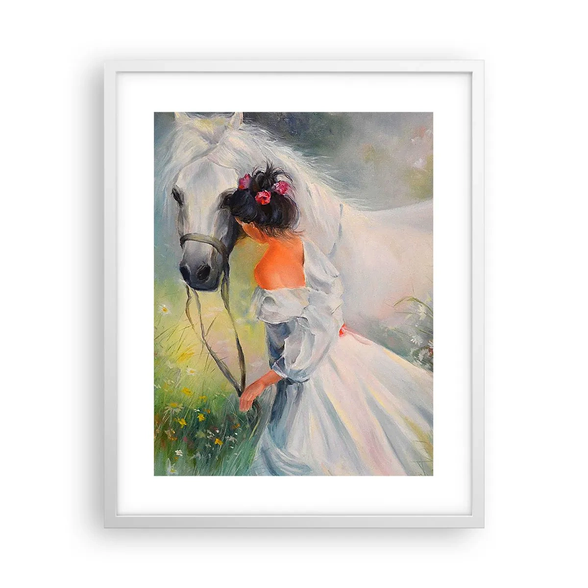 Poster in white frmae - Like from a Beautiful Dream - 40x50 cm