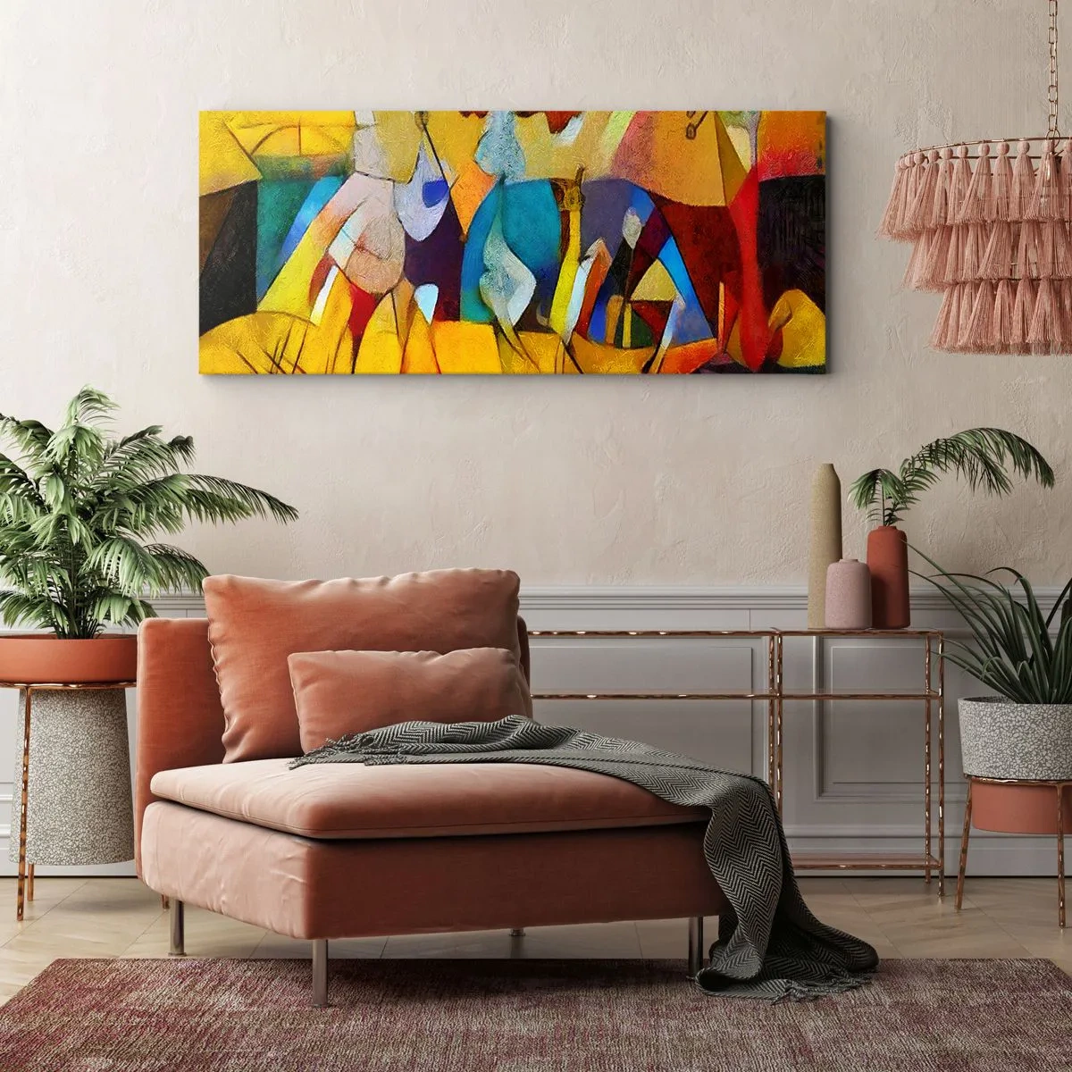 Canvas picture - Sun -Life - Happiness - 120x50 cm