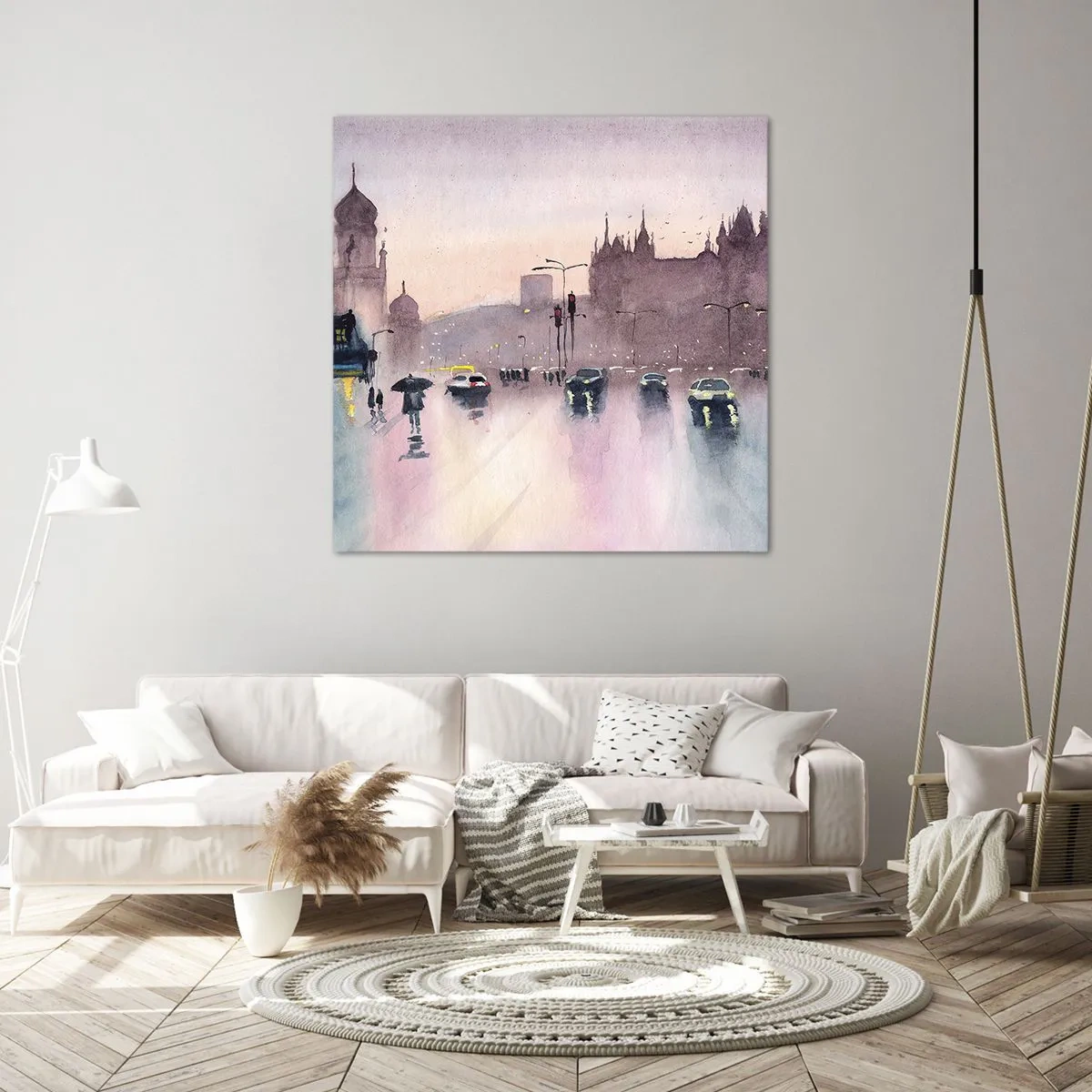 Canvas picture - In a Rainy Fog - 30x30 cm