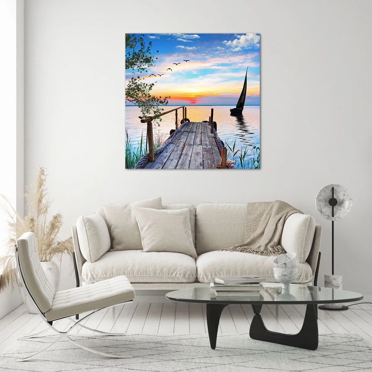 Glass picture - Good Evening - 30x30 cm