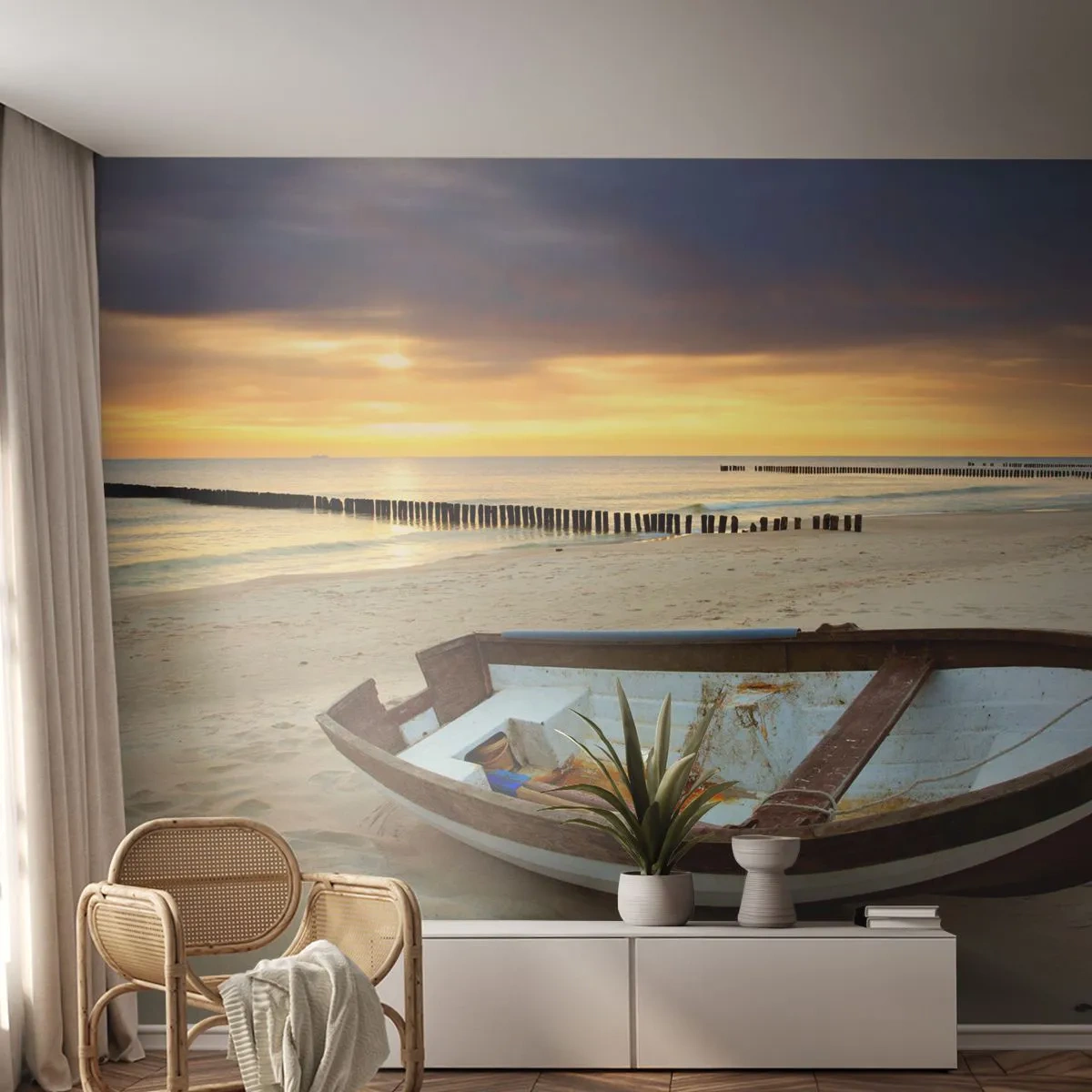 Self-Adhesive Photo Wallpaper Deluxe Sticker - The Most Beautiful Beaches  - Landscape, Sea, Beach - 250x175 cm