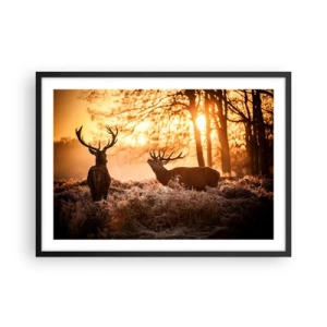 Poster in black frame - Hunter's Dream - 70x50 cm