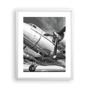 Poster in white frmae - Always Ready to Fly - 40x50 cm