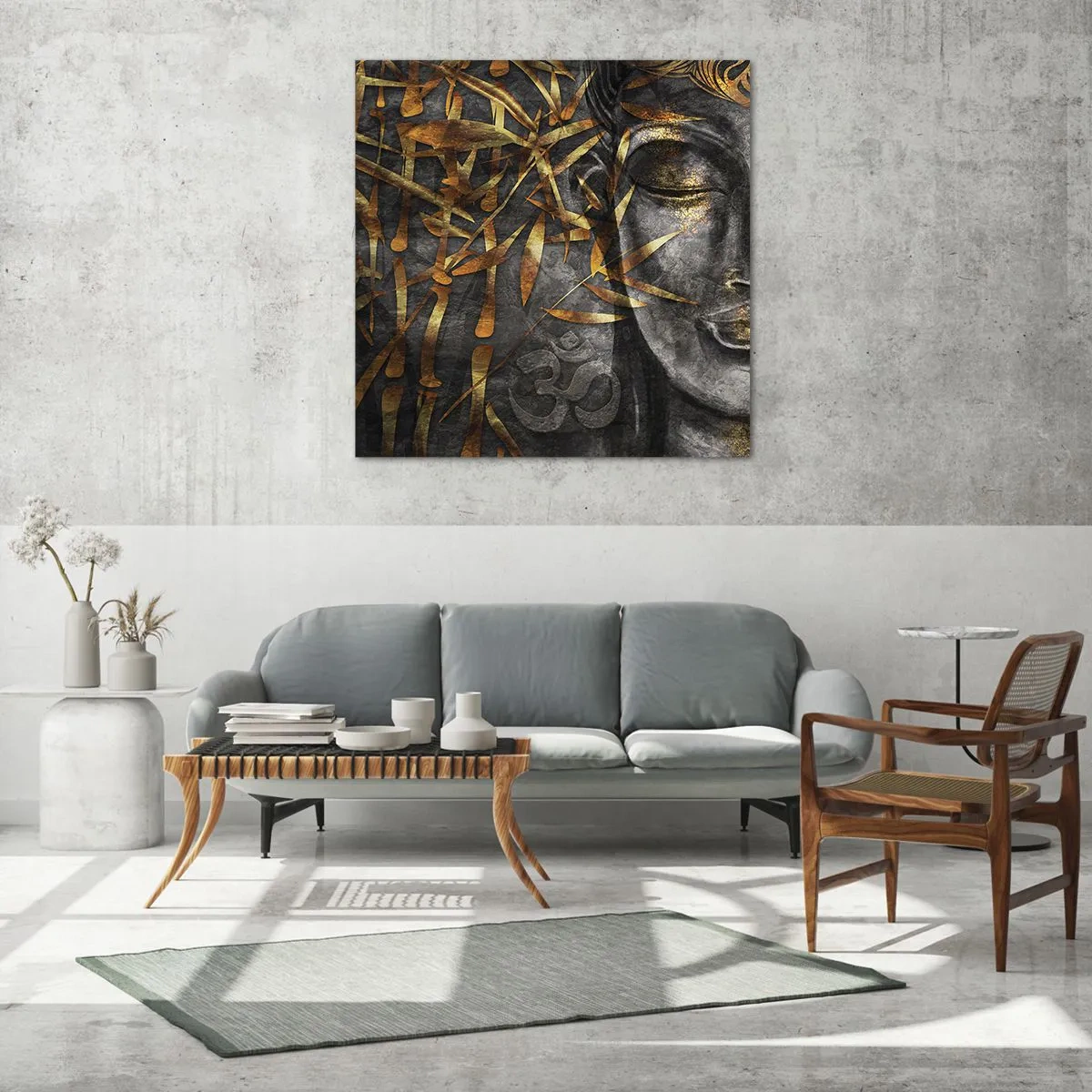 Glass picture - Feel the Peace - 60x60 cm