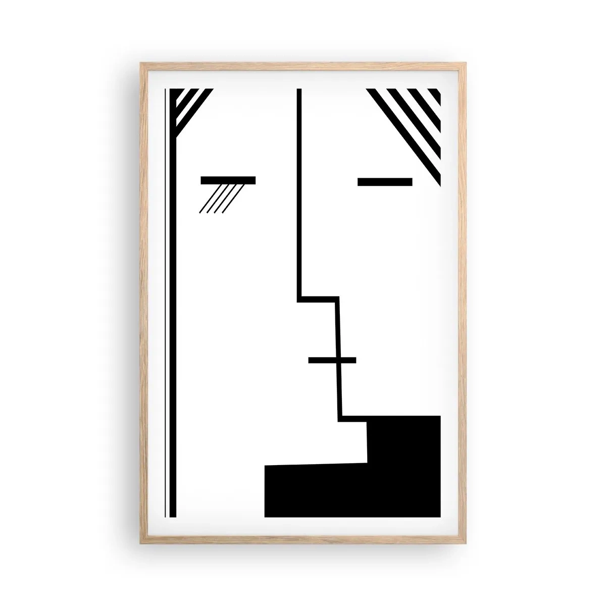 Poster in light oak frame - Simply a Kiss - 61x91 cm