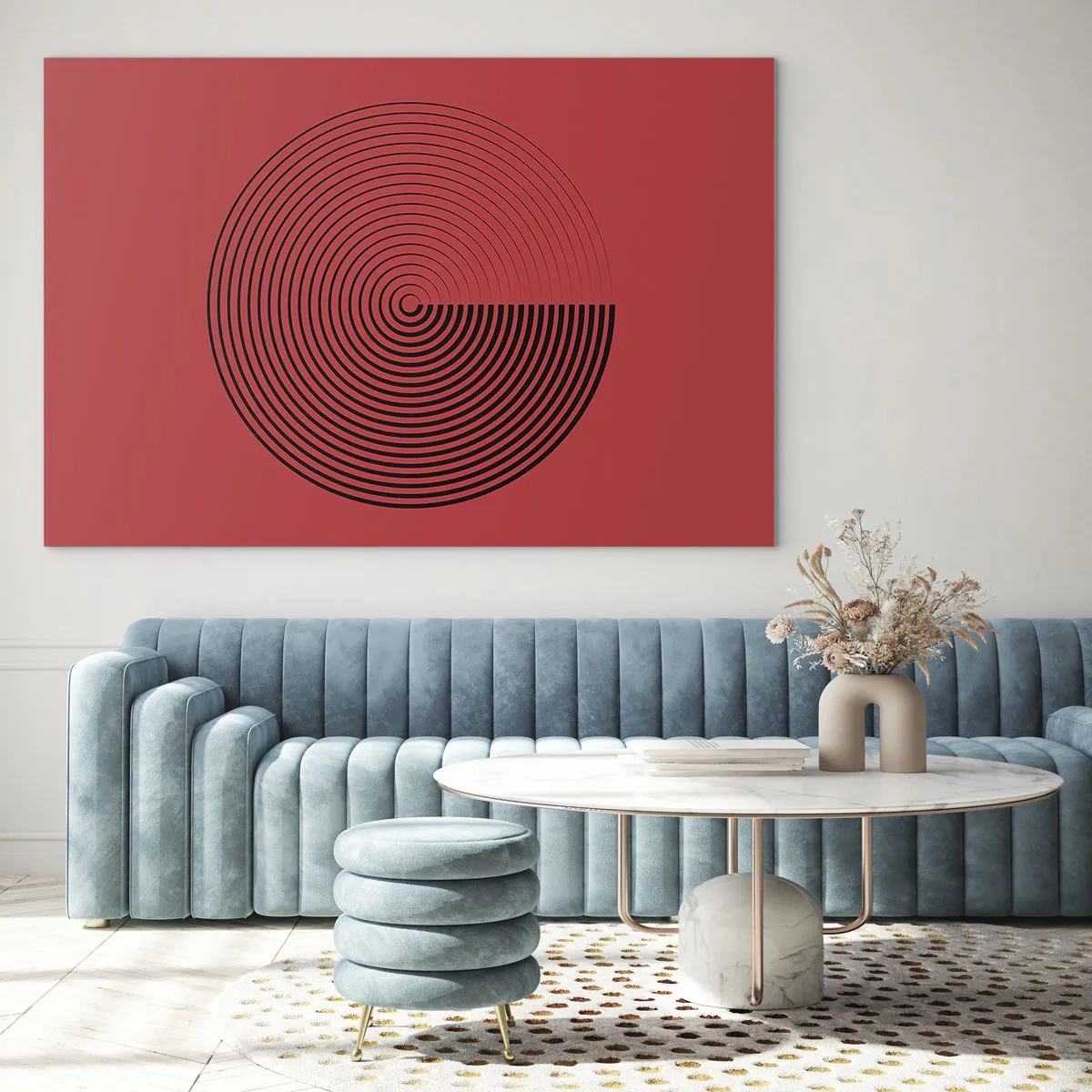 Glass picture - Circular Movement - 120x80 cm