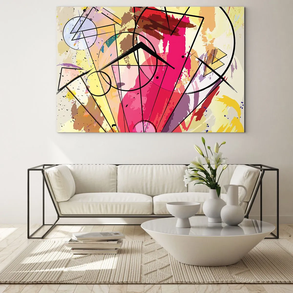 Glass picture - Explosion  - 120x80 cm