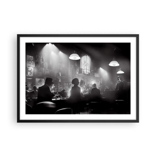 Poster in black frame - In Jazz Ambiance - 70x50 cm