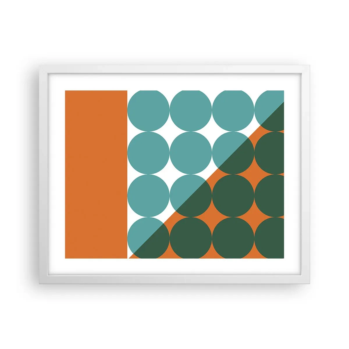 Poster in white frmae - Upwards and Diagonally - 50x40 cm