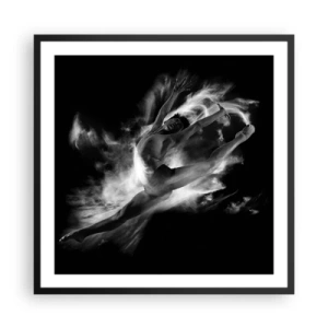 Poster in black frame - Stopped i in Flight - 60x60 cm