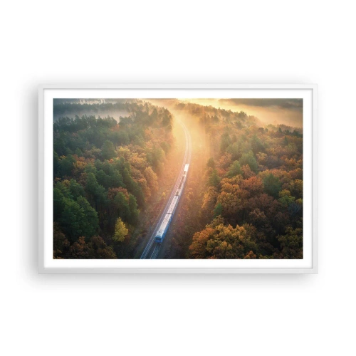 Poster in white frmae - Autumn Trip - 91x61 cm
