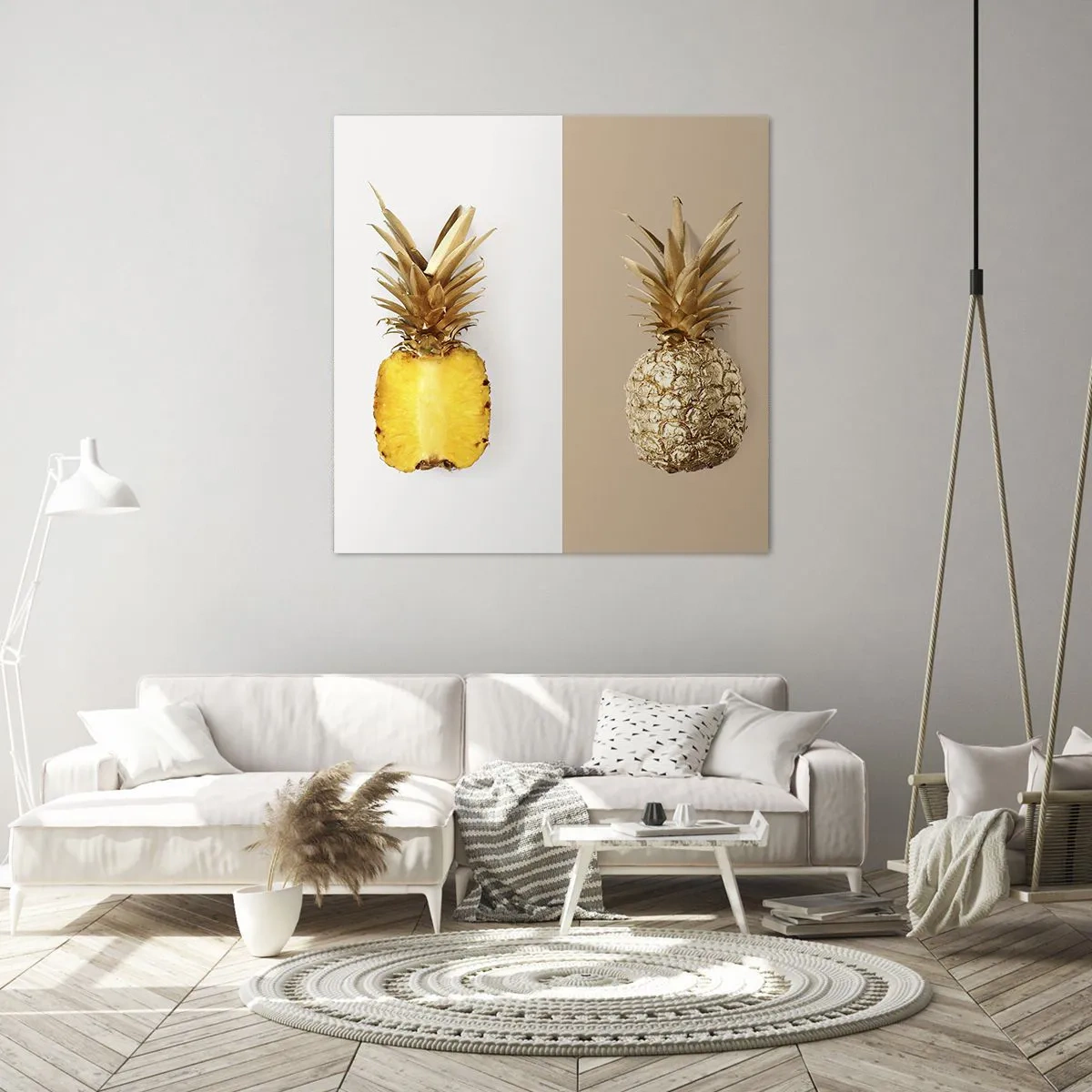 Canvas picture - Pineapple for Us - 60x60 cm